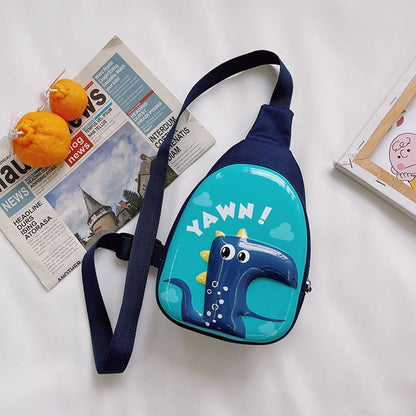 Children's Cute Cartoon Hard Shell Chest Bag Kids DealSniper.net Blue