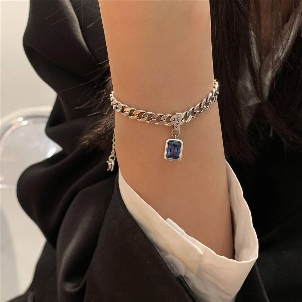 Persian Gulf Navy Blue Zircon Unique Lucky Bracelet Jewelry dealsniper-net