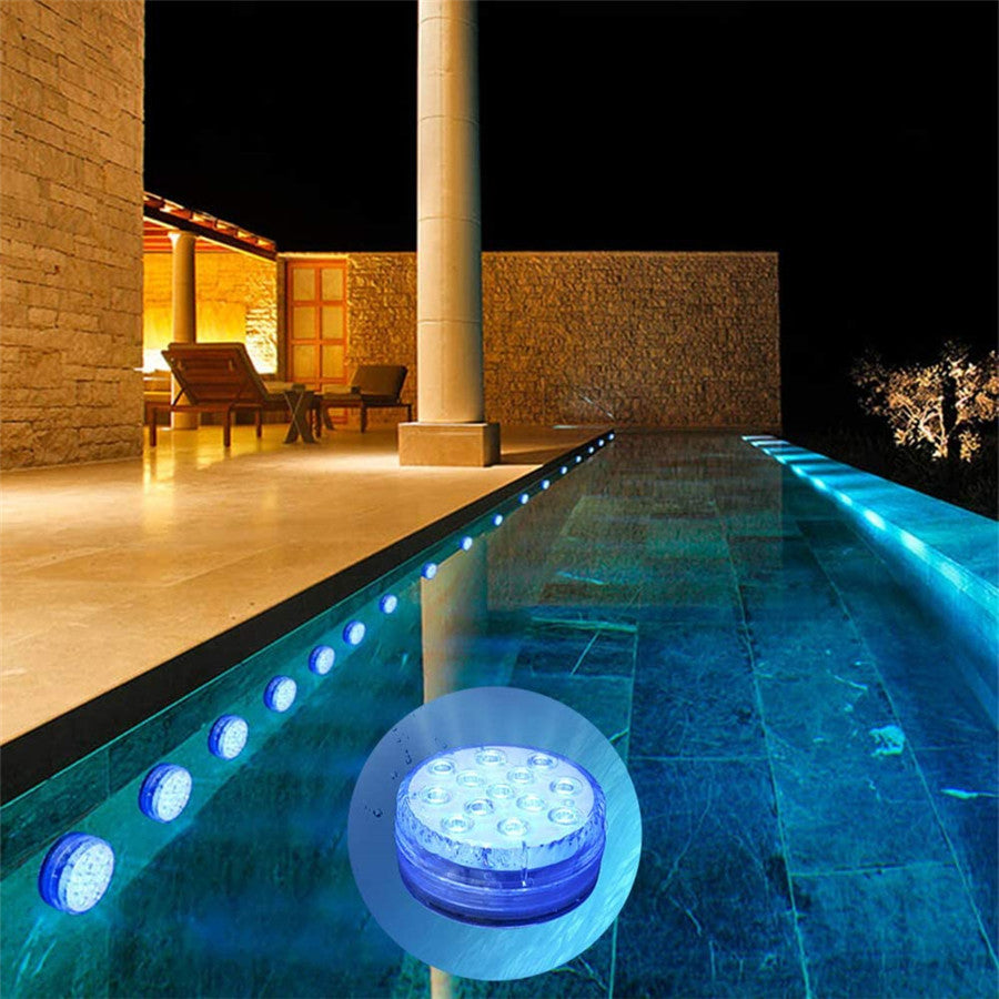 3 LEDs Underwater Light 16 Colors RGB IP68 Waterproof Swimming Pool Home Decor dealsniper-net