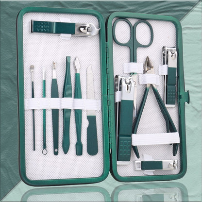 Pedicure Knife Nail Clippers Set Manicure Nail Clippers Set Beauty DealSniper.net Emerald Green 12pc