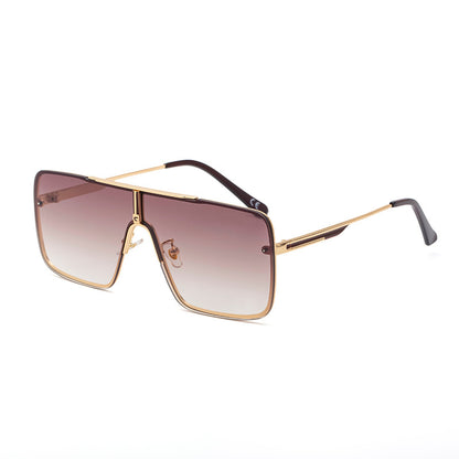 New Large-Frame Sunglasses For Men With Metal Frames Men Gym From House C3 Tan