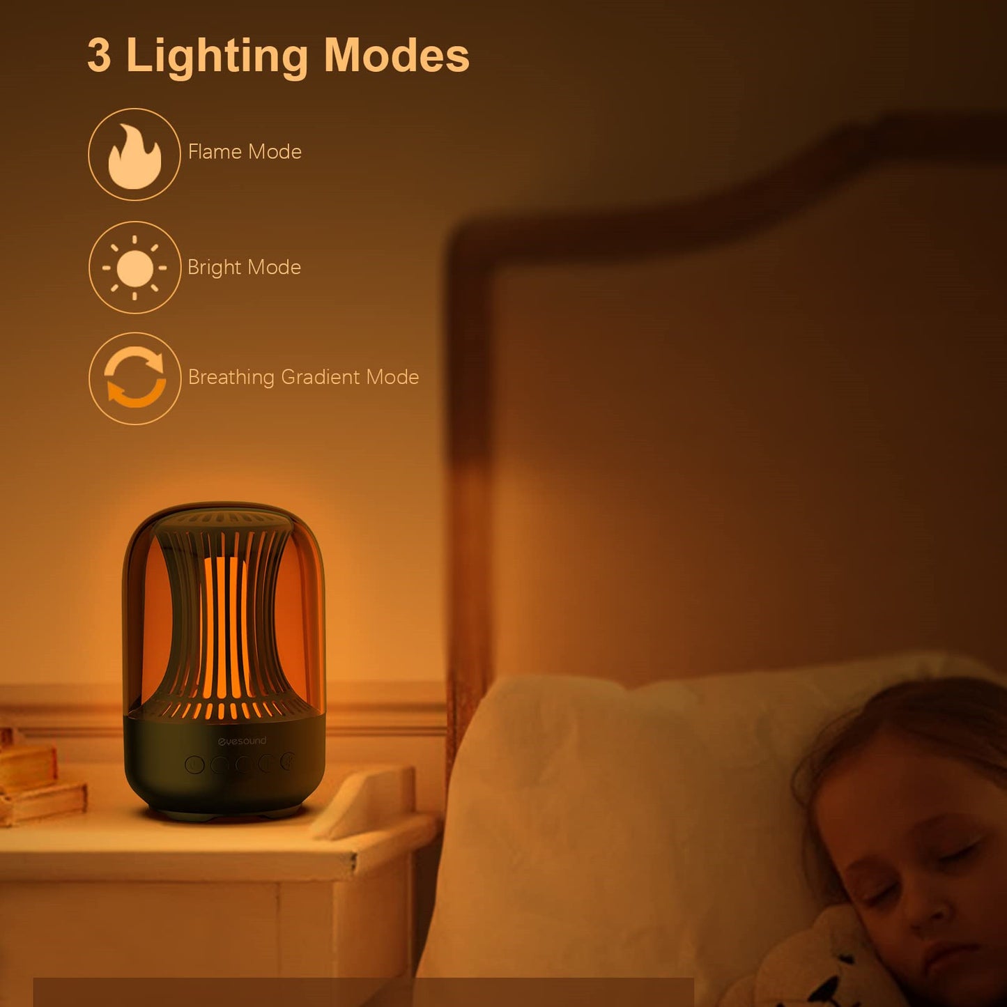 New Smart LED Colorful Bluetooth Speaker Atmosphere Flame Light House Gym From House