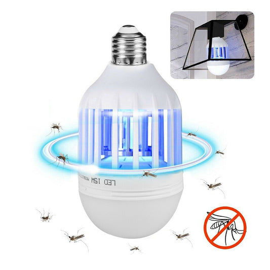 Bug Zapper Light Bulb Mosquito Lamp Fly Trap Killer Indoor Outdoor Insect E26 E27 Home dealsniper-net