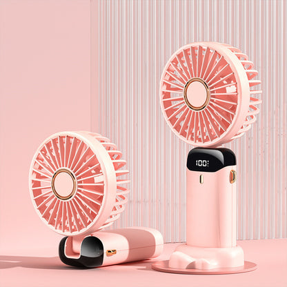 USB Rechargeable Mini Portable Handheld Electric Fan Gadgets DealSniper.net Pink 3000m USB