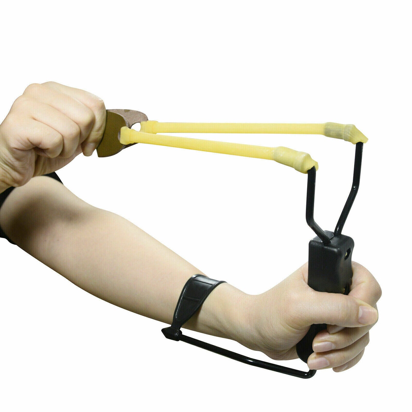 Compact Folding Slingshot Wrist Rocket Catapult For Hunting Outdoor Sport Games Outdoor DealSniper.net