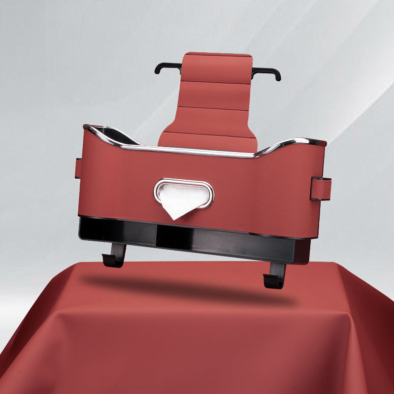 Car-used Storage Box Seat Back Tissue Box Vehicle Gym From House Volcano Red 34cmx17cmx8cm