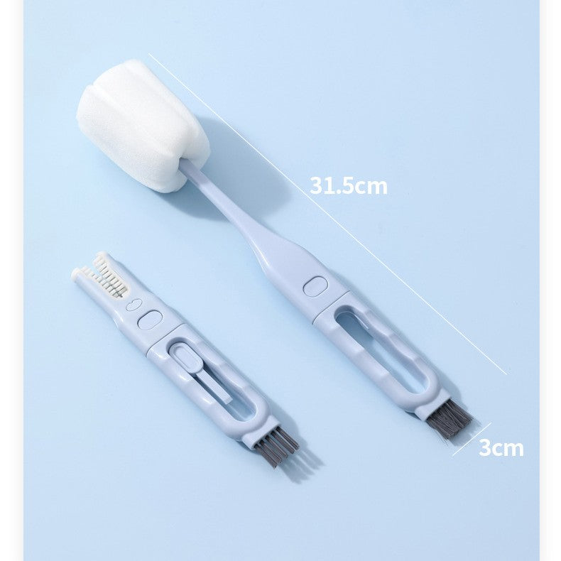 Three-in-one U-shaped Cup Brush Household Removable Kitchen dealsniper-net Blue Replacement Head