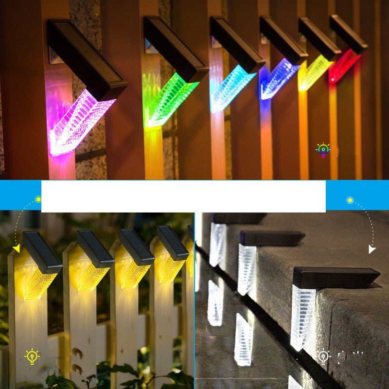 LED Solar Stairs Lights Outdoor Lighting Waterproof Step