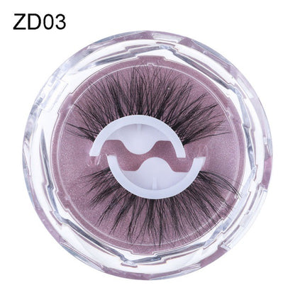 Self-adhesive Reusable Glue-free Eye Lashes With Natural Curl Women dealsniper-net ZD03