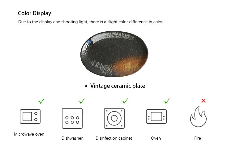 Large Ceramic Rice Kitchen Household Flat Oval Large Plate Kitchen DealSniper.net