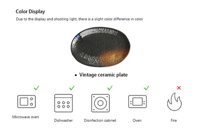 Large Ceramic Rice Kitchen Household Flat Oval Large Plate Kitchen DealSniper.net
