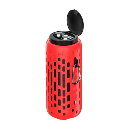 Outdoor Small Steel Cannon Wireless Dual Ear Bluetooth Earphones Gadgets dealsniper-net Red