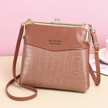 Lock Shoulder Bags Women Alligator Crossbody Phone Bag Women DealSniper.net Lotus root starch