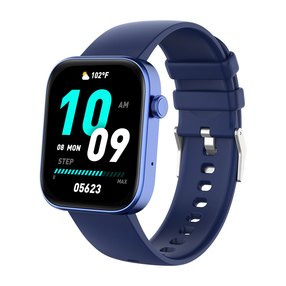 Sports Heart Rate Meter Step IP67 Waterproof Full Screen Smart Watch Jewelry Gym From House Blue