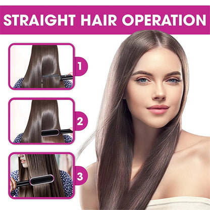 New 2 In 1 Hair Straightener Hot Comb Women dealsniper-net