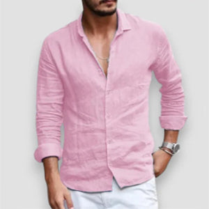 Men's Long Sleeve Shirt Casual Loose Lapel Button Men Gym From House SF90611 2XL