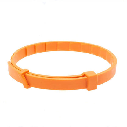 Pet Collar Silicone Adjustable Dogs And Cats Collar Protection Pets dealsniper-net Orange Cat Style Aluminum Boxed