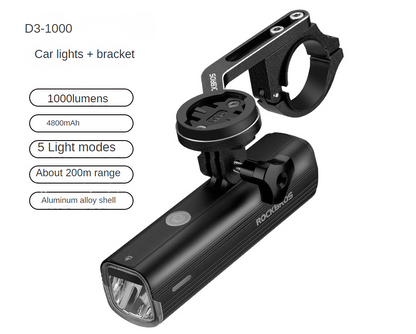 Bicycle light headlights night riding glare flashlight USB charging Outdoor dealsniper-net D31000 1000lumens bright headlights