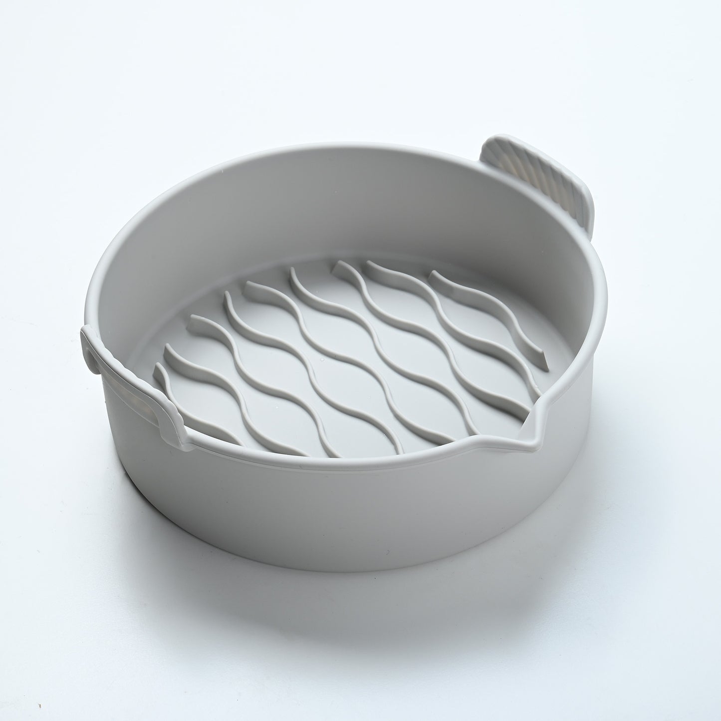 New Air Fryer Silicone Baking Tray Kitchen Gym From House Gray 7.8Inches