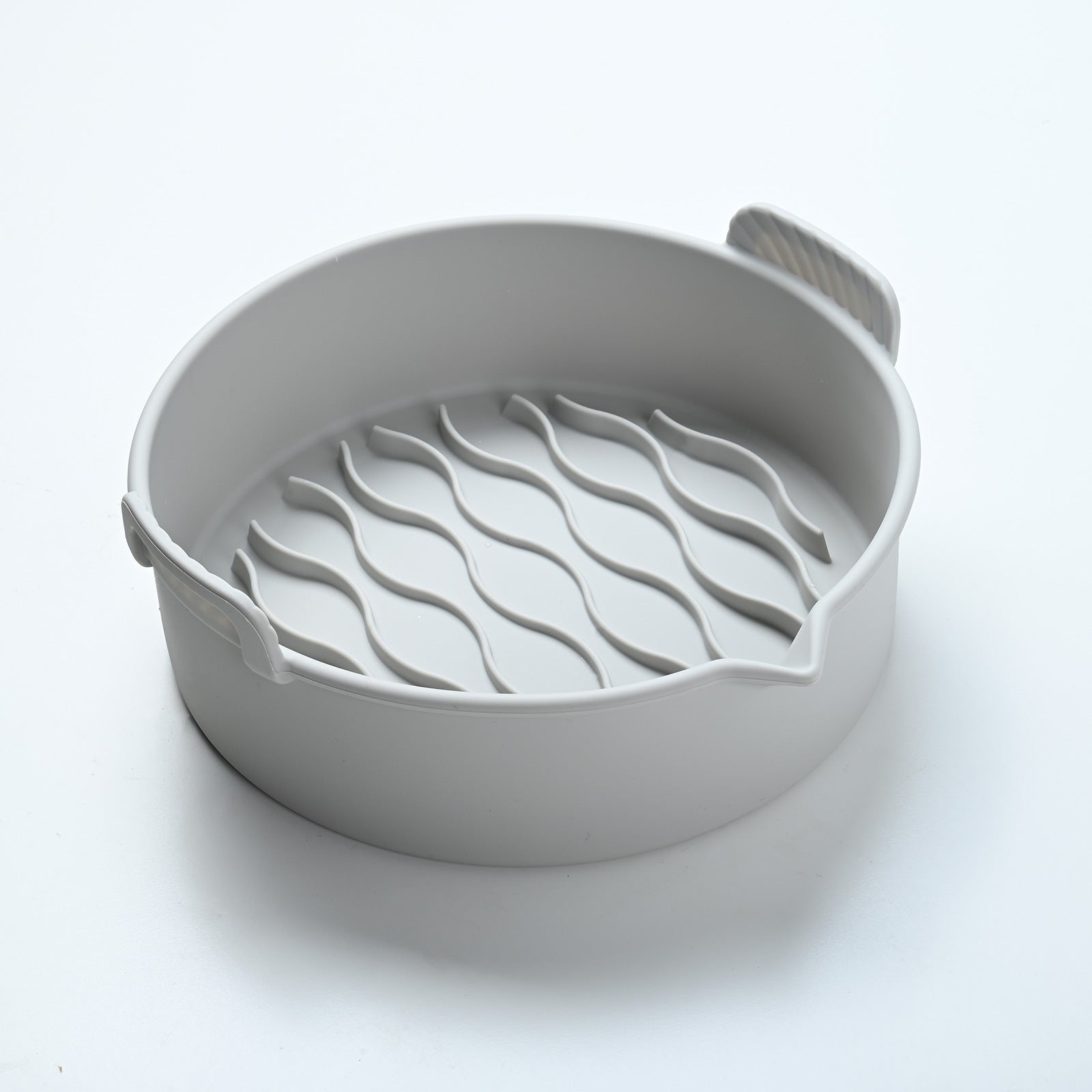 New Air Fryer Silicone Baking Tray Kitchen Gym From House Gray 7.8Inches
