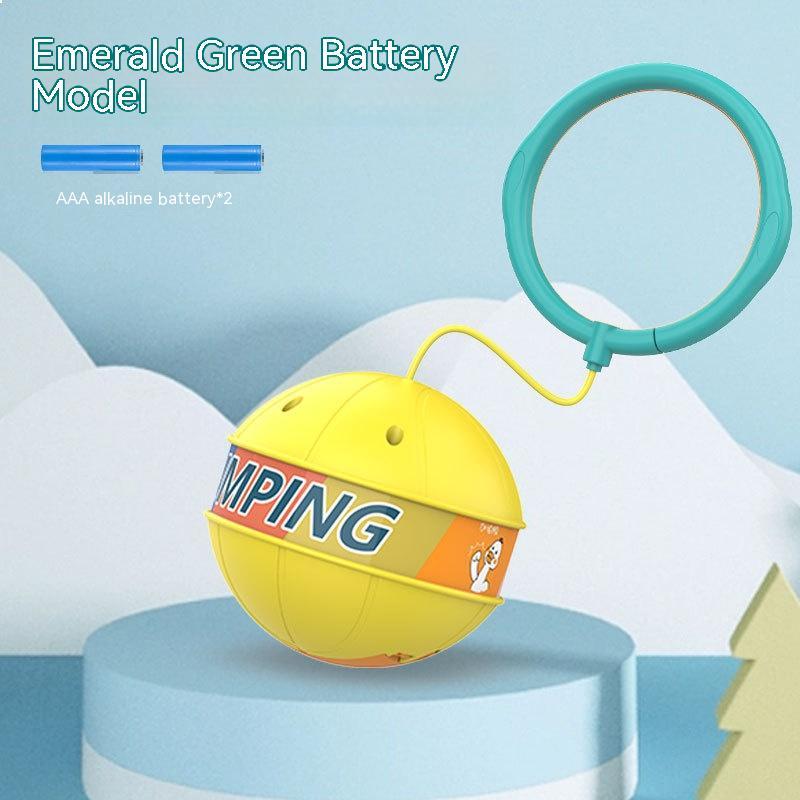 Children's Single Foot Swing Ball Flash Promotes Fitness Kids DealSniper.net Emerald Green Free Battery
