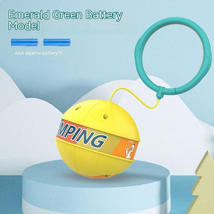 Children's Single Foot Swing Ball Flash Promotes Fitness Kids DealSniper.net Emerald Green Free Battery