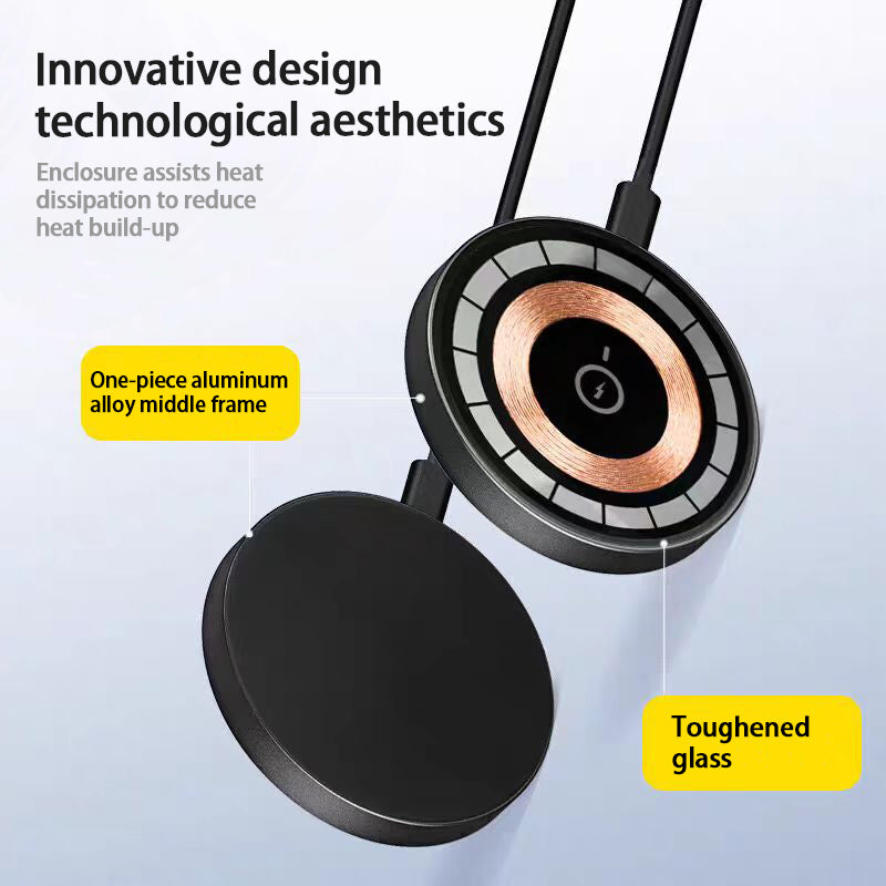 Wireless Charger 15W Magnetic Wireless Fast Charging Gadgets Gym From House