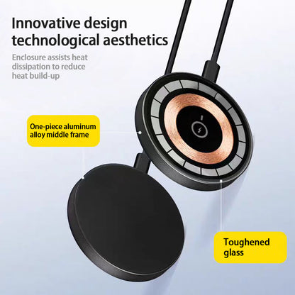 Wireless Charger 15W Magnetic Wireless Fast Charging Gadgets Gym From House