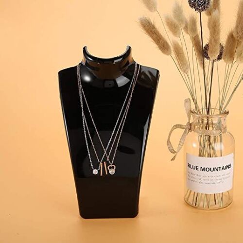 Acrylic Display Stand Necklace Pendant Bust Mannequin Earring Jewelry Chain Show Jewelry dealsniper-net