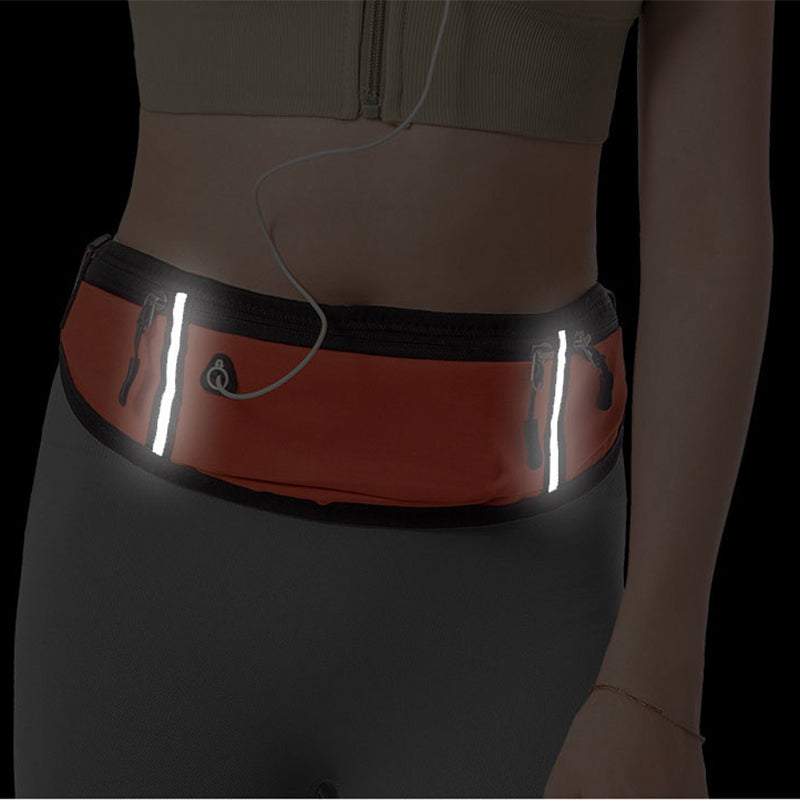 Sports Waist Bag With Pocket Light Slim Zip Running Belt Sports Gym From House