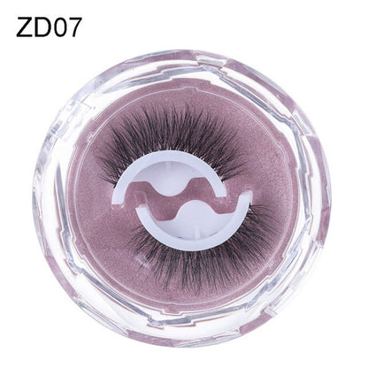 Self-adhesive Reusable Glue-free Eye Lashes With Natural Curl Women dealsniper-net ZD07