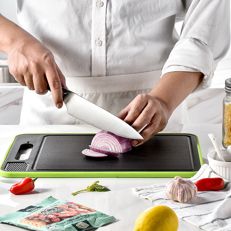 Double-side Cutting Board With Knife Sharpener Kitchen dealsniper-net