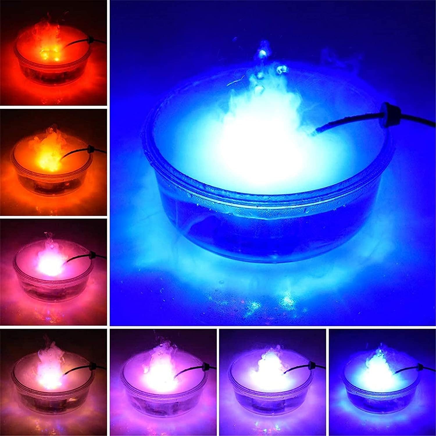 Halloween Pumpkin Smoke Witch Bucket Color Changing Lights Jewelry dealsniper-net