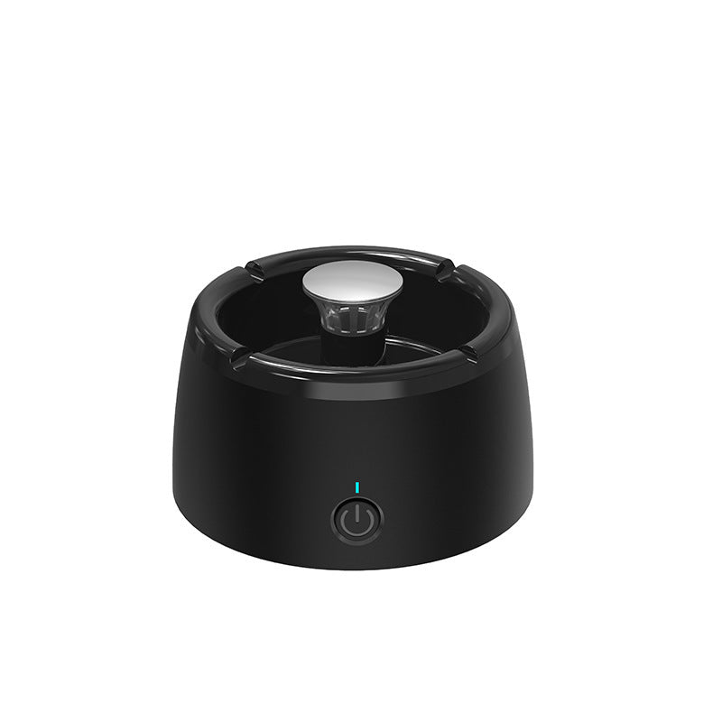 Ashtray Multifunctional Smart Home Small Negative Ion Oxygen Bar House DealSniper.net Black and black USB