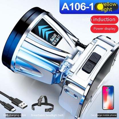 Outdoor Camping Fishing Head-mounted Torch Outdoor DealSniper.net A1061 Yellow Light