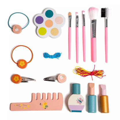 Wooden Cosmetic Makeup Preschool Toys Set