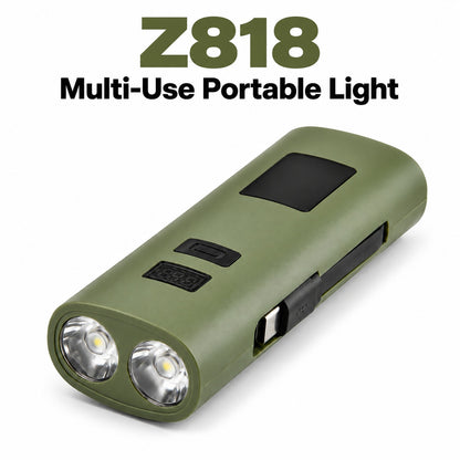 Rechargeable Z818 Green Portable Bicycle Flashlight Power Bank Outdoor DealSniper.net