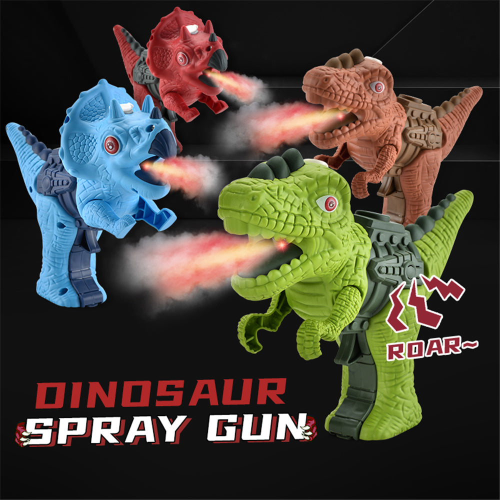 Dinosaur Sound Fire Spray Gun Tyrannosaurus Rex Triceratops Sound Light Summer Outdoor Disinfection Safe Gun Kids Toy Portable Kids dealsniper-net