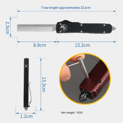Micro-technology A5 Comb Outdoor Knife Multi-function Tool Men DealSniper.net