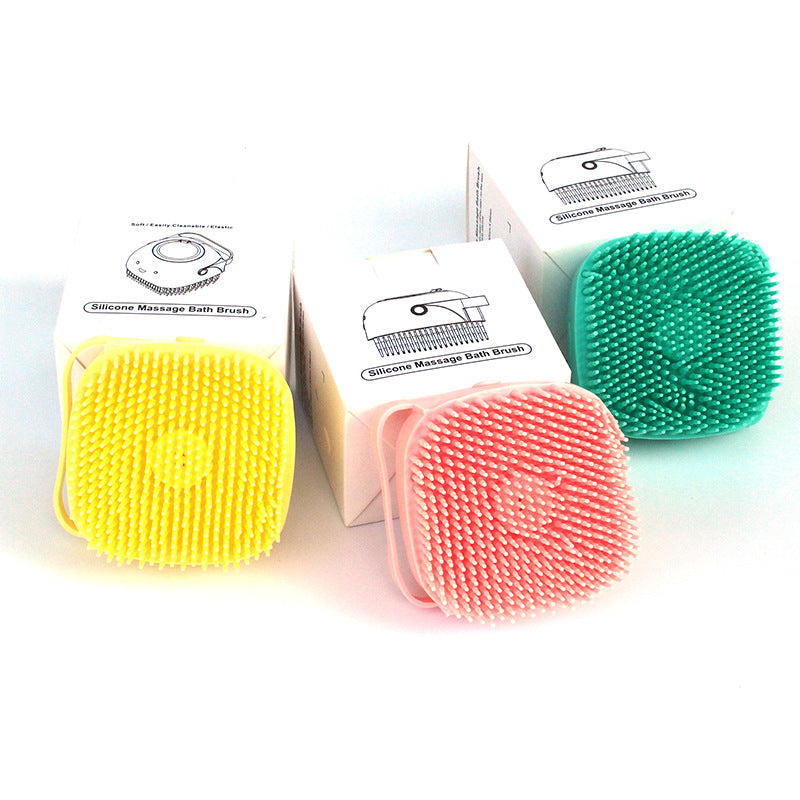 Silicone Dog Bath Massage Gloves Brush Pet Cat Bathroom Cleaning Tool Pets dealsniper-net