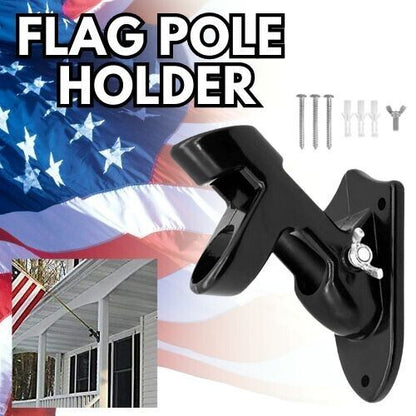 Wall Mounted Flag Pole Holder-Two-Position Mounting Bracket With Hardwares Home dealsniper-net