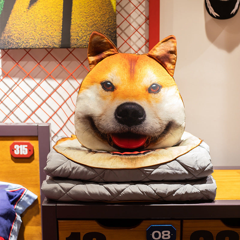 Husky Pillow Quilt Dual Use Two In One Office Lunch Break Pillow House DealSniper.net Akita Small