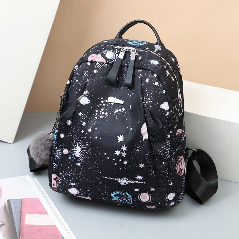 Ins Fashion Backpack Women Solid School Bag