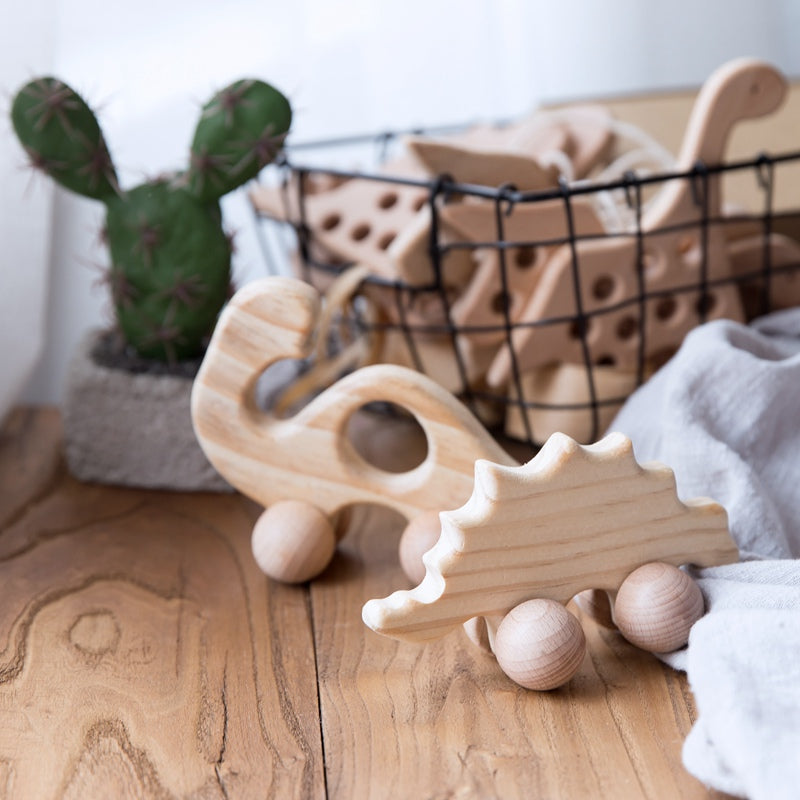 Baby Dog Ecofriendly Wooden Car Infant Toys Child Kids Gym From House
