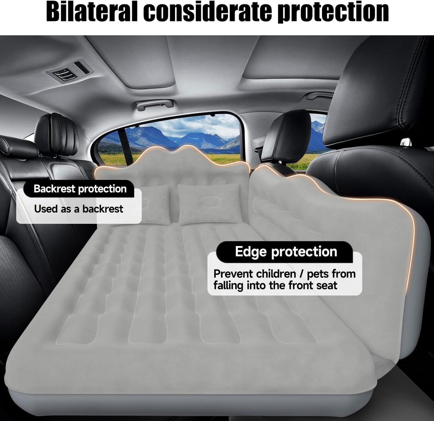 Car Air Mattress Inflatable SUV Truck Air Mattress Back Seat