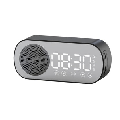 BT Music Alarm Clocks Mirror FM Radio LED Digital Clock 2 Alarm Home Decor dealsniper-net