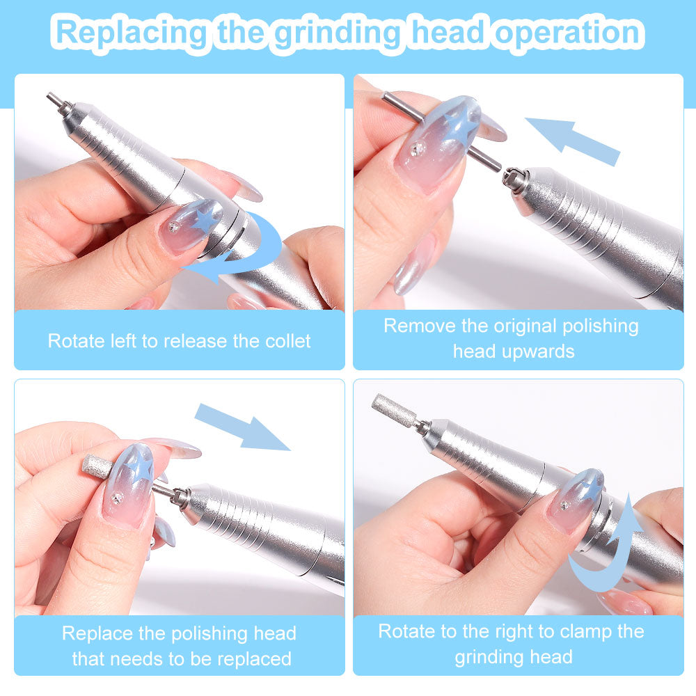 Rechargeable Electric Nail File Professional Efile Nail Drill Kit Beauty dealsniper-net