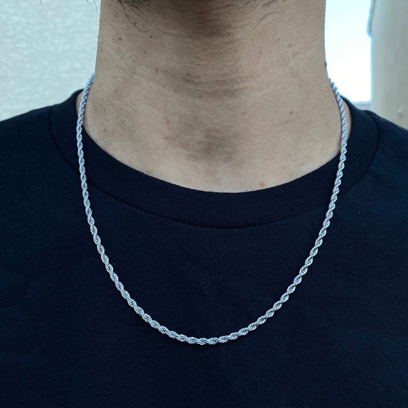 Temperament Fashion Cube Rope Chain Men Necklace Jewelry Gym From House