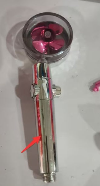 New Turbo Propeller Shower Head Water Saving High Pressure Flow
