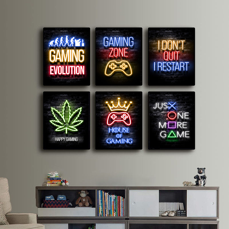 Nordic Neon Advertising Game Canvas Core